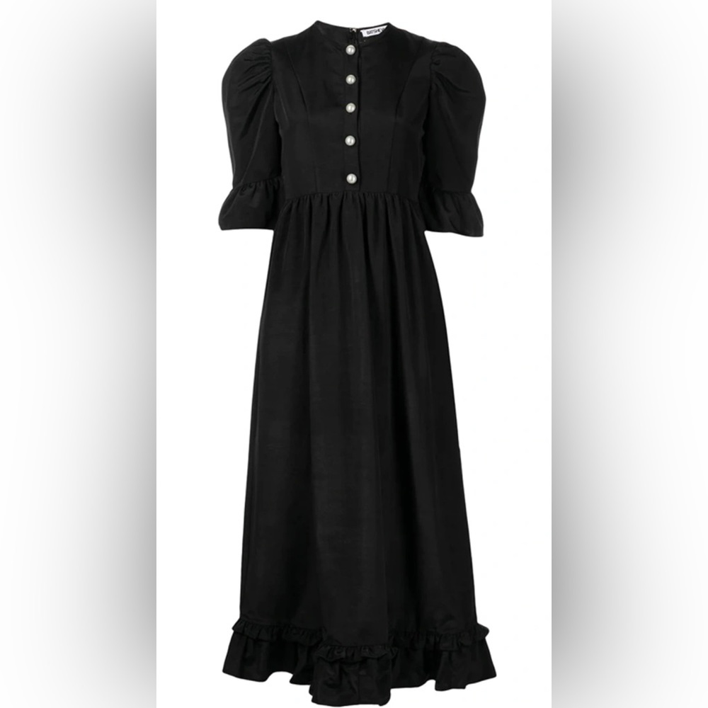Batsheva Black Ella Dress Size 6